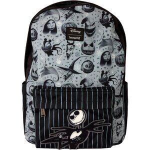 ⚡Loungefly‎ Disney The Nightmare Before Christmas Nylon Full-Size Backpack